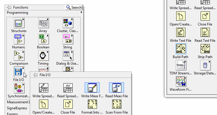 append text file labview